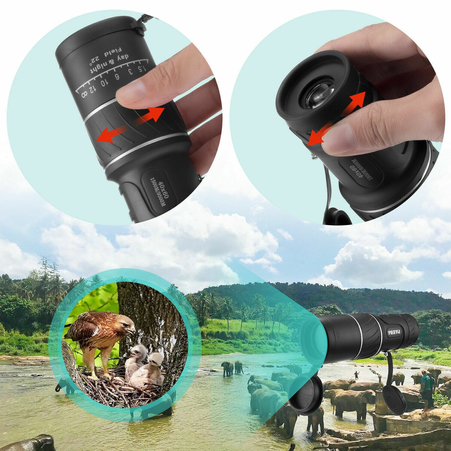 Day/Night Optical Monocular